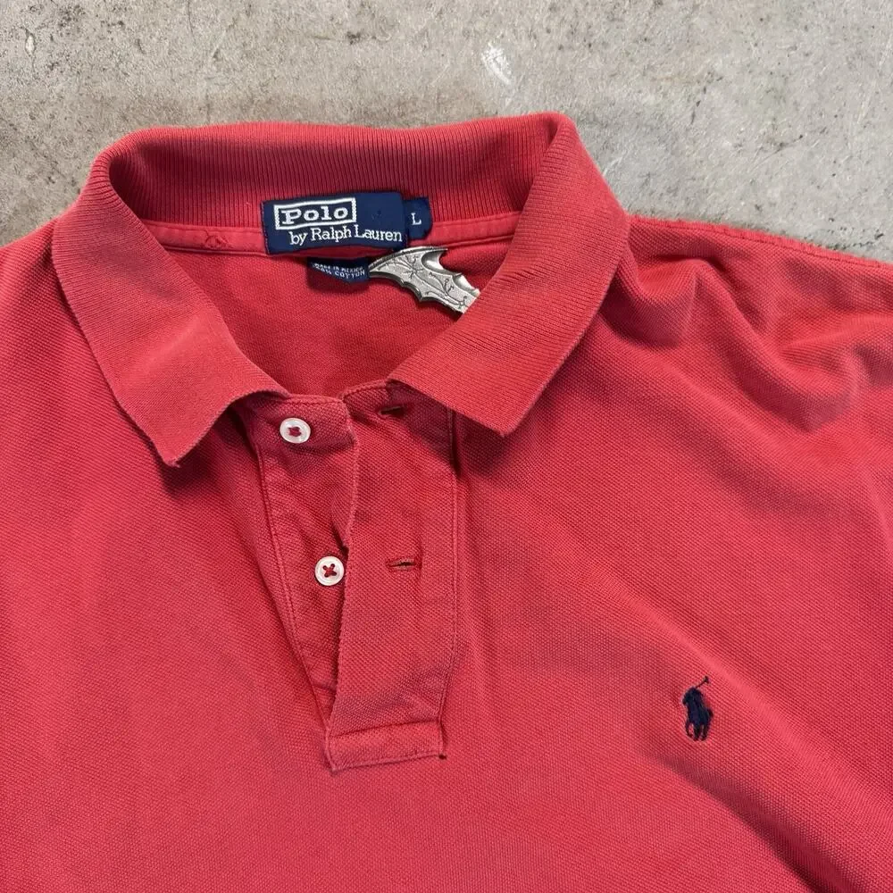 Ralph Lauren red polo shirt Size L
